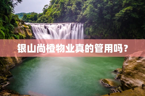 银山尚橙物业真的管用吗？