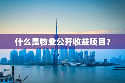 什么是物业公开收益项目？