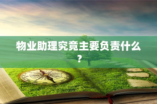 物业助理究竟主要负责什么？