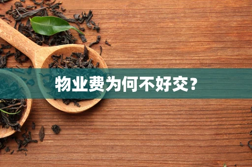 物业费为何不好交？