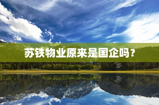 苏铁物业原来是国企吗？