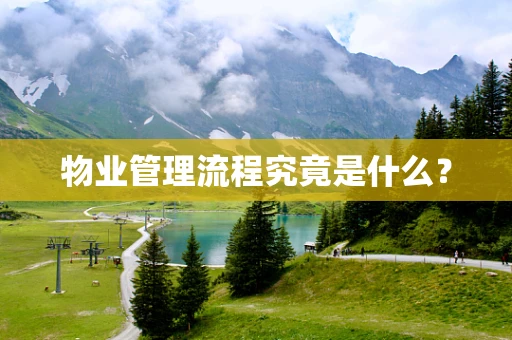 物业管理流程究竟是什么？