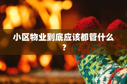 小区物业到底应该都管什么？