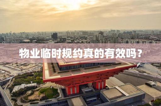 物业临时规约真的有效吗？