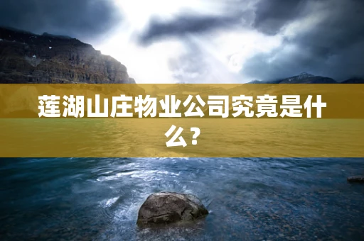 莲湖山庄物业公司究竟是什么？