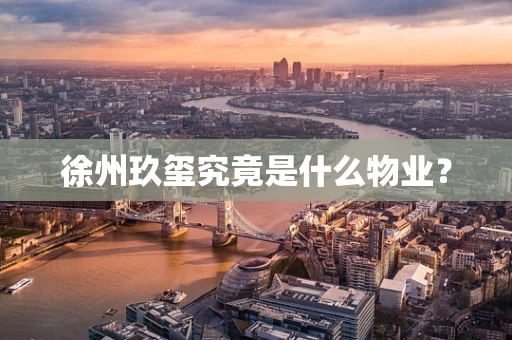 徐州玖玺究竟是什么物业？