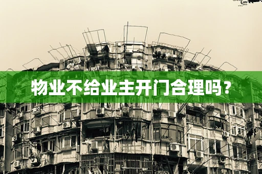 物业不给业主开门合理吗？