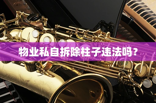 物业私自拆除柱子违法吗？