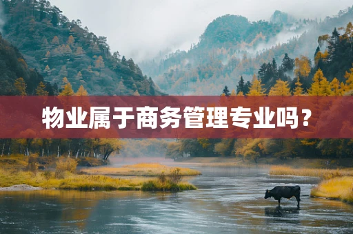 物业属于商务管理专业吗？