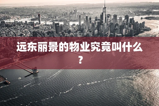 远东丽景的物业究竟叫什么？