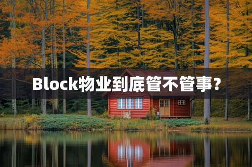 Block物业到底管不管事？
