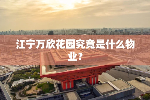 江宁万欣花园究竟是什么物业？