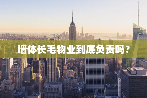墙体长毛物业到底负责吗？