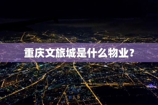 重庆文旅城是什么物业？