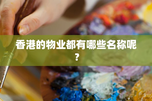 香港的物业都有哪些名称呢？