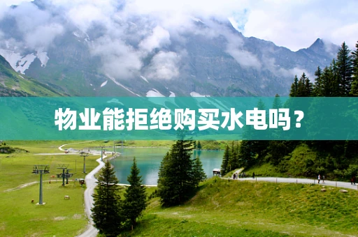 物业能拒绝购买水电吗？
