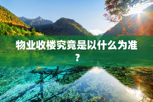物业收楼究竟是以什么为准？