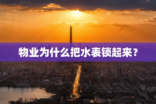 物业为什么把水表锁起来？