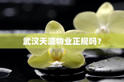 武汉天源物业正规吗？