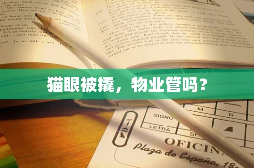 猫眼被撬，物业管吗？