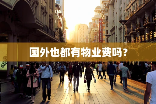 国外也都有物业费吗？