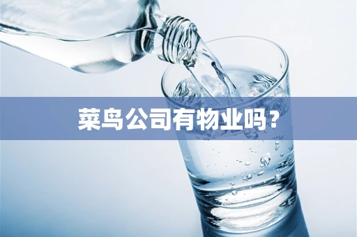 菜鸟公司有物业吗？