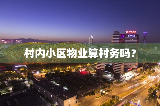 村内小区物业算村务吗？