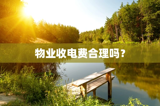 物业收电费合理吗？