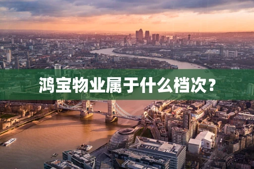 鸿宝物业属于什么档次？