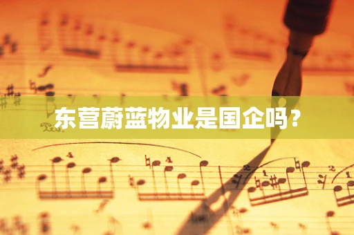 东营蔚蓝物业是国企吗？
