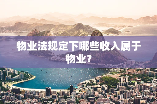 物业法规定下哪些收入属于物业？