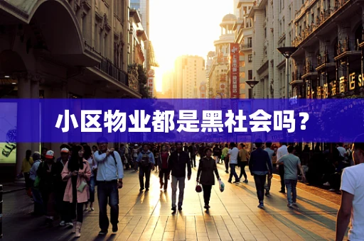 小区物业都是黑社会吗？