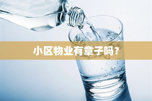 小区物业有章子吗？