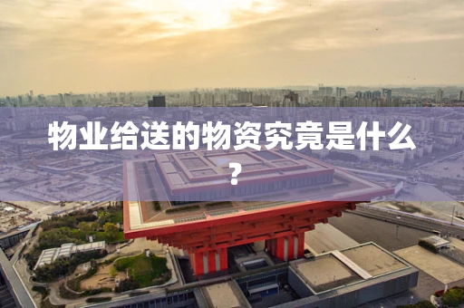 物业给送的物资究竟是什么？