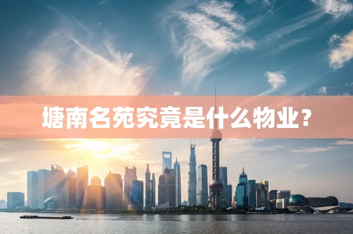 塘南名苑究竟是什么物业？