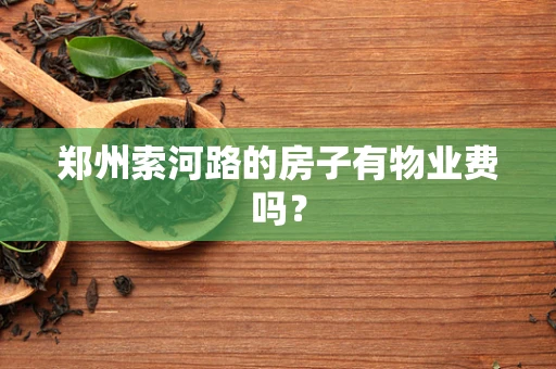 郑州索河路的房子有物业费吗？