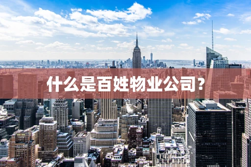 什么是百姓物业公司? 什么是百姓物业公司?
