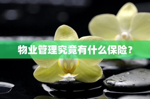 物业管理究竟有什么保险? 物业管理究竟有什么保险?