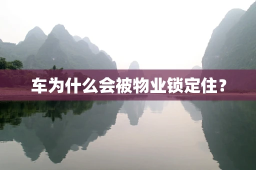 车为什么会被物业锁定住？