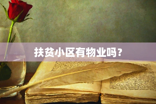 扶贫小区有物业吗？
