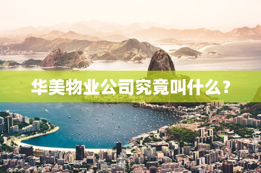 华美物业公司究竟叫什么？