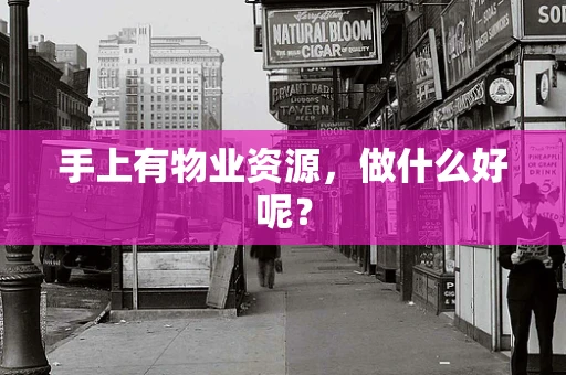 手上有物业资源，做什么好呢？